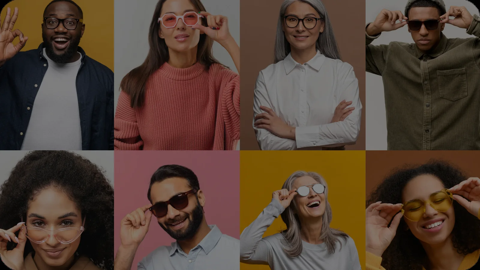 Models wearing Lucent eyewear around the world